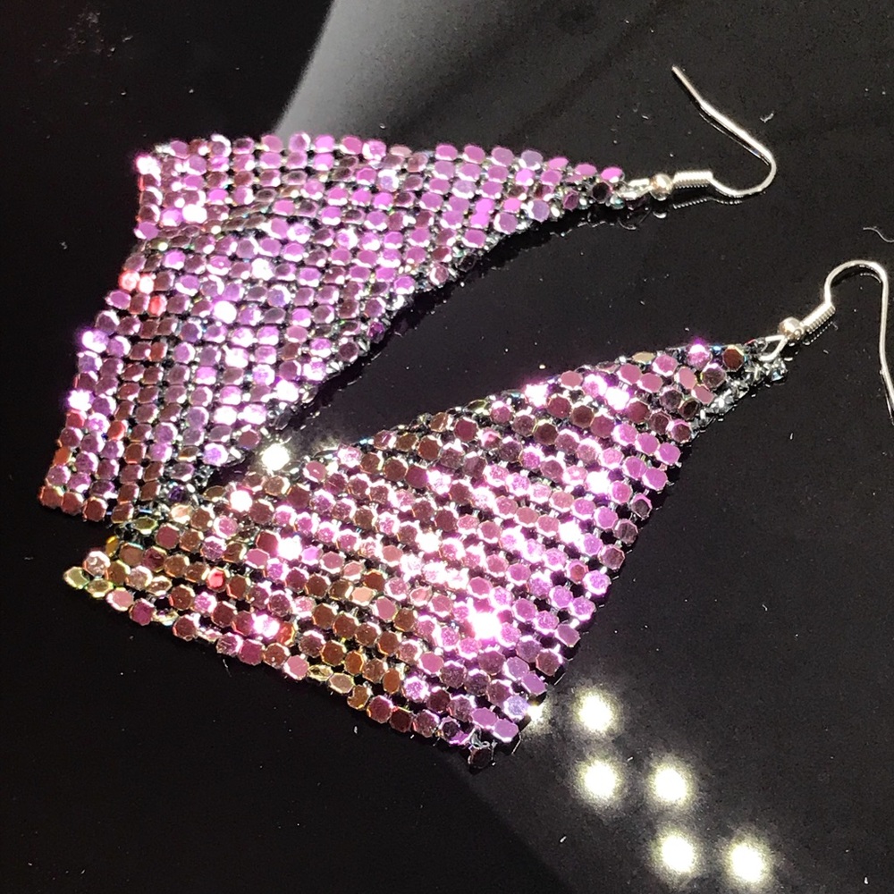 NEW Maxi Bling Statement Ombré Drop Earrings